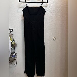 UO Sleeveless Spaghetti Strap Wide-Leg Jumpsuit W/ Adjustable Straps